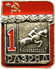 Badge sports 1 category equestrian sport