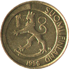 1 марка 1996 Финляндия