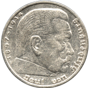 5 марок 1936 Германия