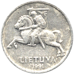 5 центов 1991 год Литва