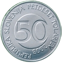 50 толаров год 2003 Словения