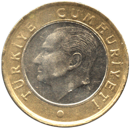 реверс 1 лира Турция 2009 год