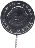 1818-1883 Карл Маркс на значке