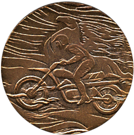 Настольная медаль мотокросс Ижмаш
