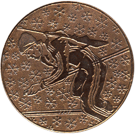 Настольная медаль биатлон 1993