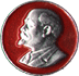 Badge Lenin round