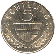 5 шилингов 1969 Австрия