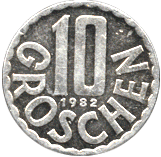 10 грошей 1982 год Австрия
