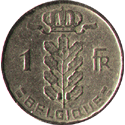 1 франк 1954 год Бельгия