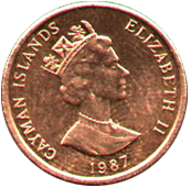 1 cent 1987 Cayman Islands