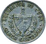 5 centavo 1968 Куба