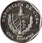 10 centavos 1968 Куба