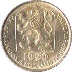 50 геллеров 1990 Чехословакия