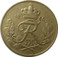 Реверс монета 10 орэ 1953 год