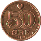50 орэ 1993 год Дания