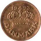 Реверс монеты 50 орэ 1993