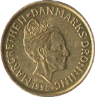 Реверс монеты 20 крон 1996 год