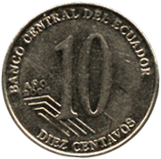 10 centavos 2000 year Ecuador