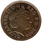 1 пенни 2005 Англия