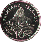 10 penny 2004 год Фолклендские Острова