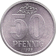50 пфенниг 1972 год ГДР