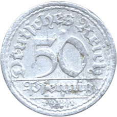 50 пфенниг 1921 Германия