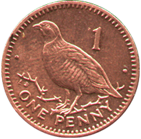 Obverse 1 pence 1995 Gibraltar