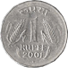 Аверс 1 рупия 2001 год Индия