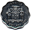 Jamaica dollars 10 in 2005