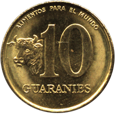 10 гуарани Парагвай 1996 год