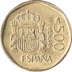 500 песет 1989 год Испания