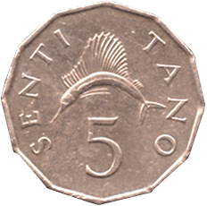 5 центов Танзания 1982 год