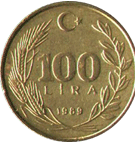 100 lira 1994 Турция