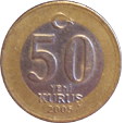 50 yeni kurus 2005 Турция